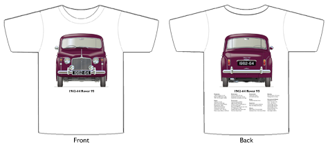 Rover 95 1962-64 T-shirt Front & Back